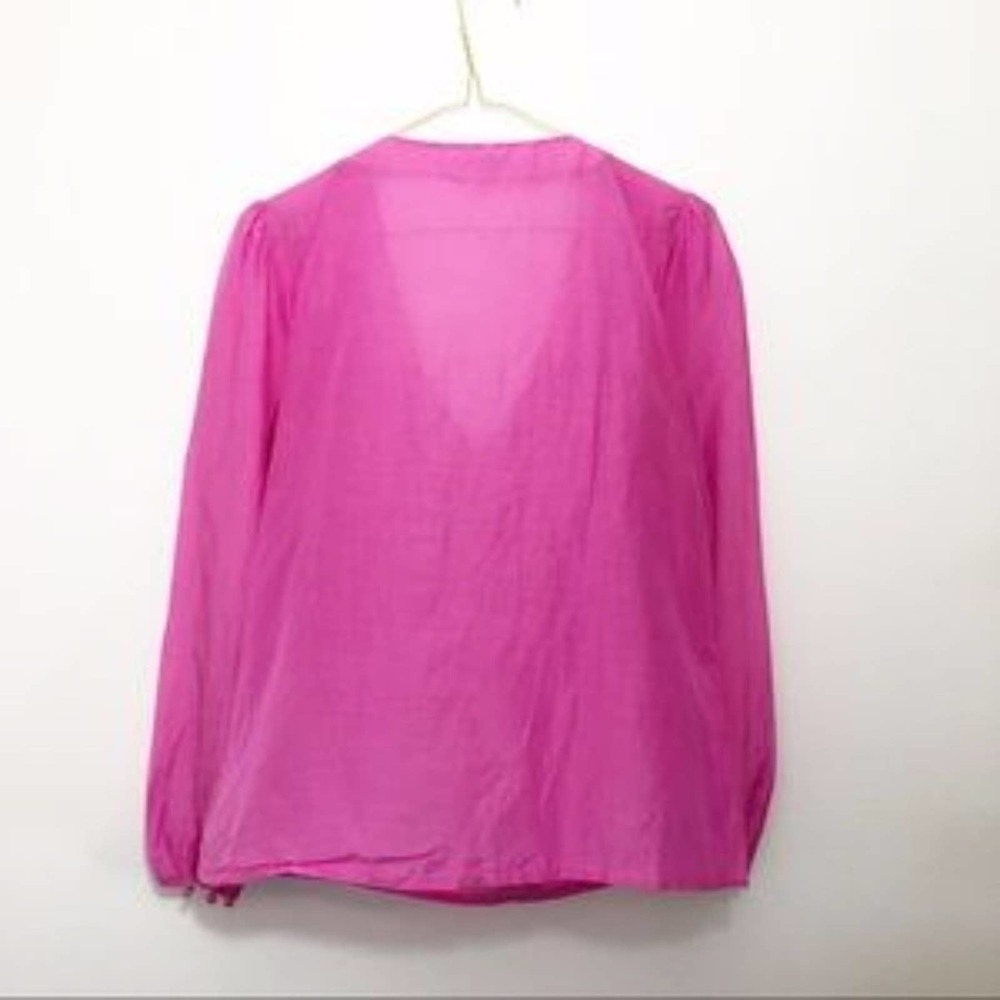 Republic Pink Beaded V Neck Blouse - Picture 3 of 3